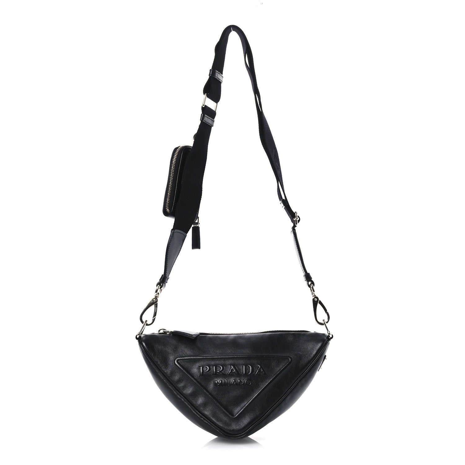 Grace Lux Triangle Shoulder Bag Black