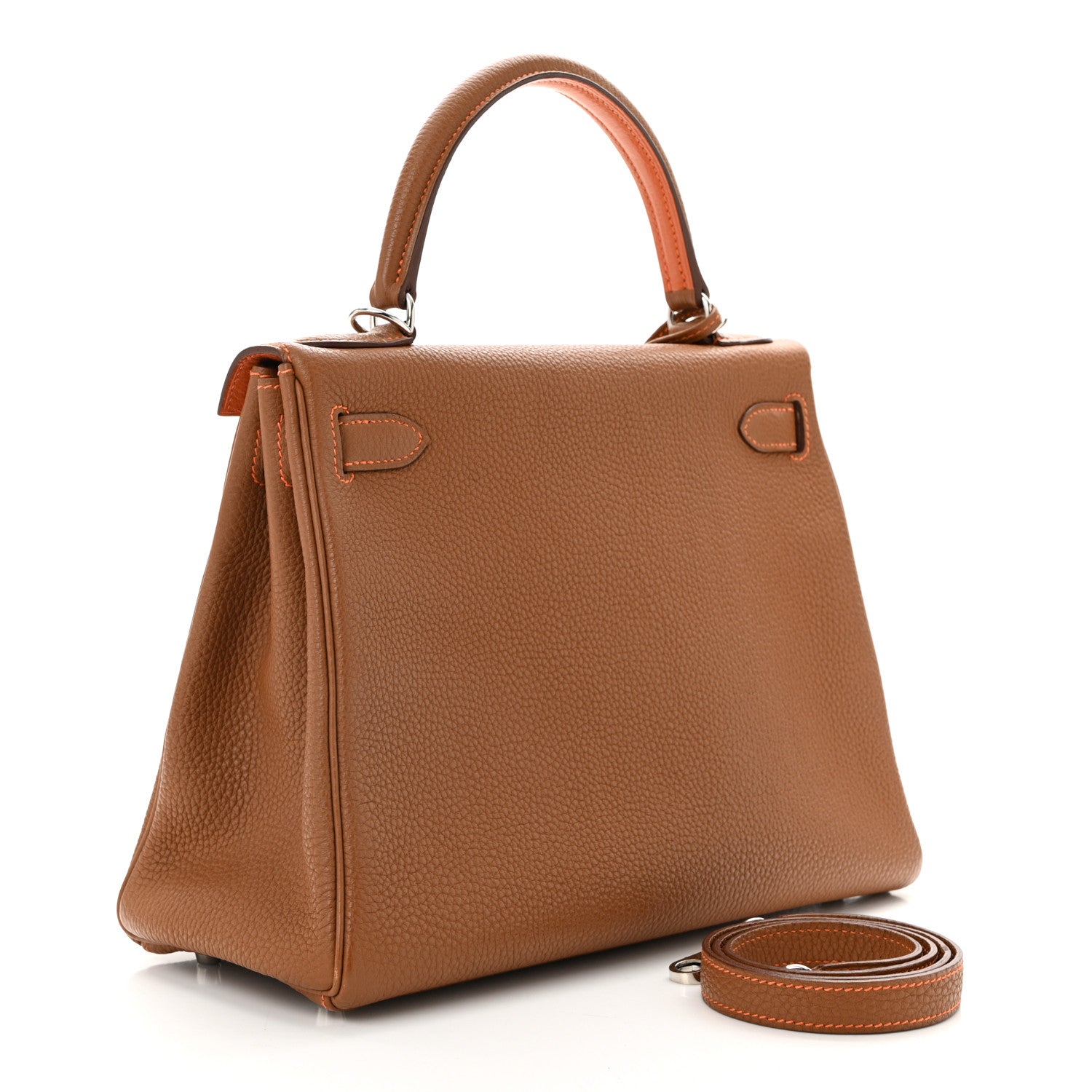 Togo Kelly Retourne 28 Gold Orange