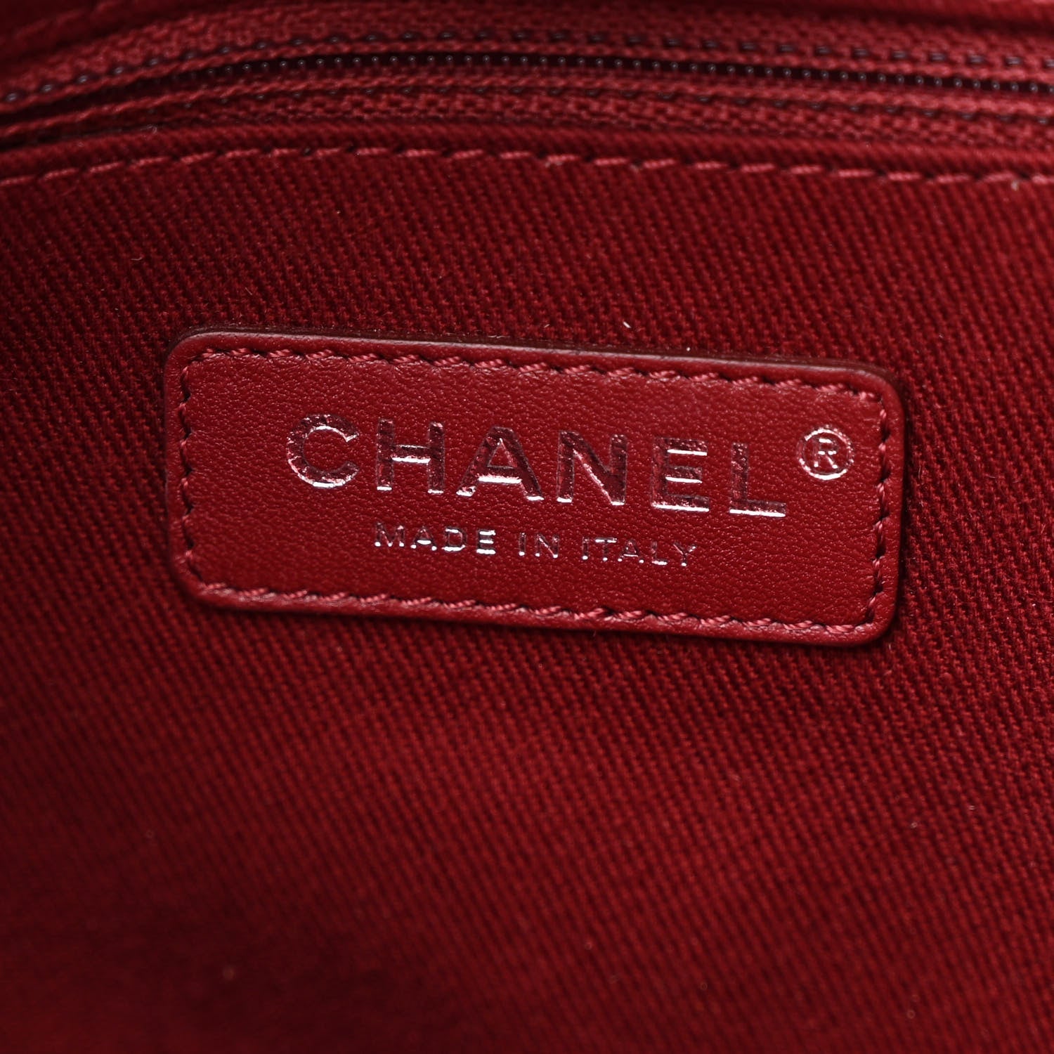 Canvas Small Deauville Tote Red