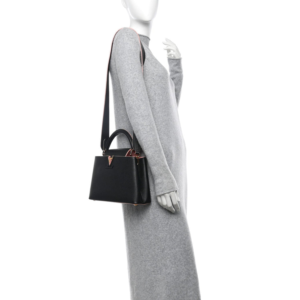 Taurillon Capucines BB Black Pink