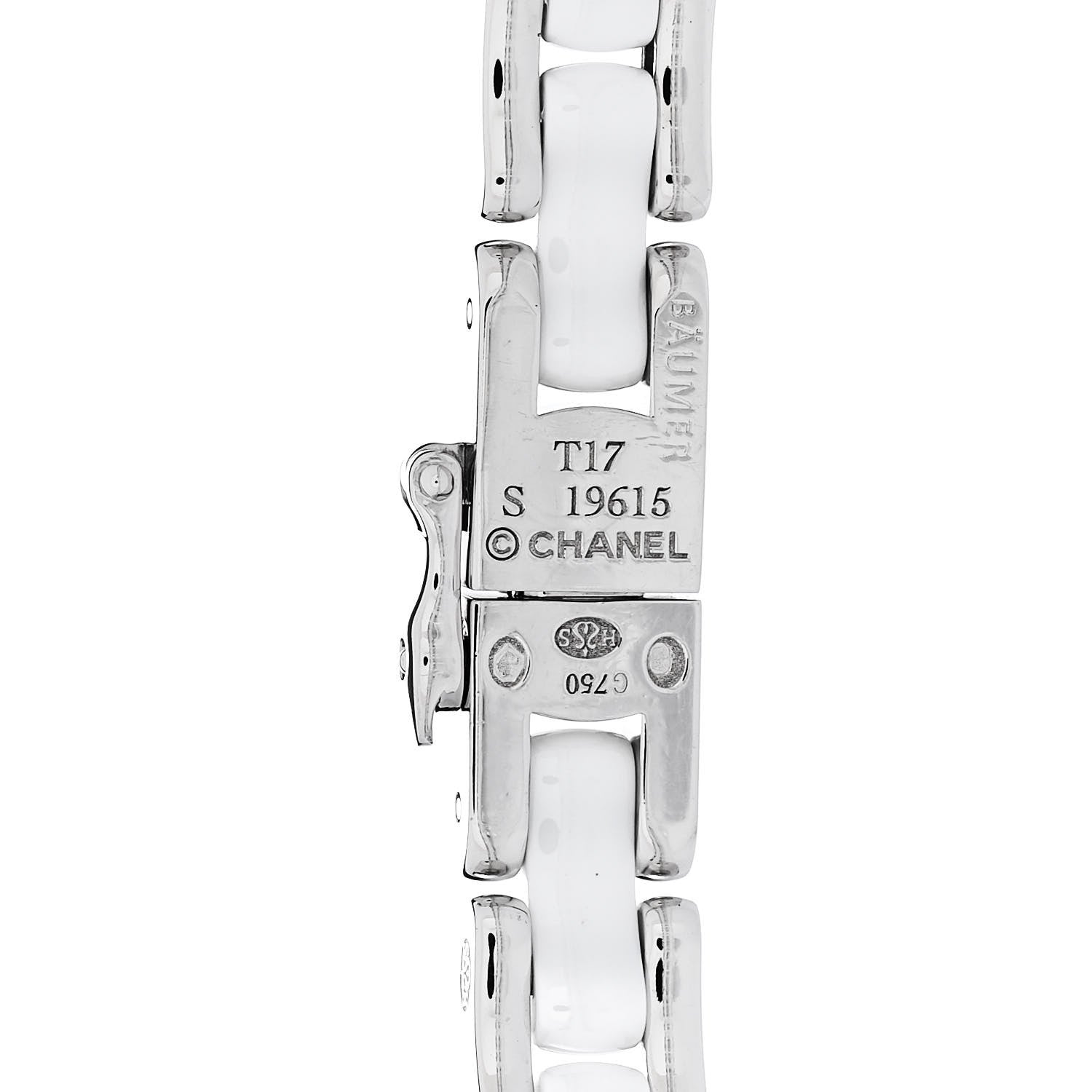 18K White Gold Diamond Ceramic Ultra Bracelet White