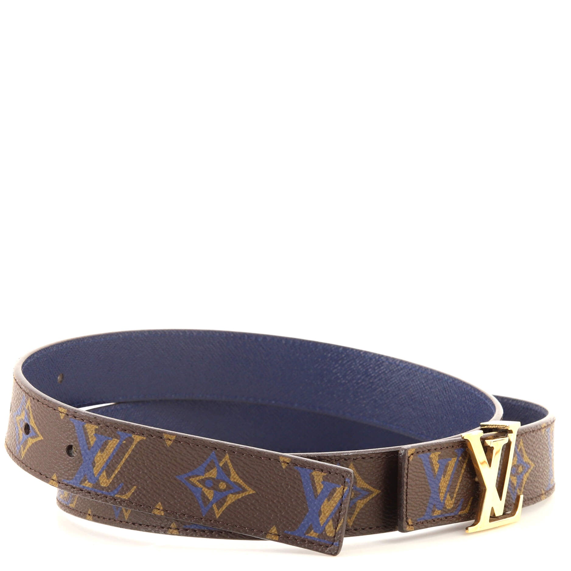 LV Initiales Reversible Belt Monogram Canvas and Leather Medium 90