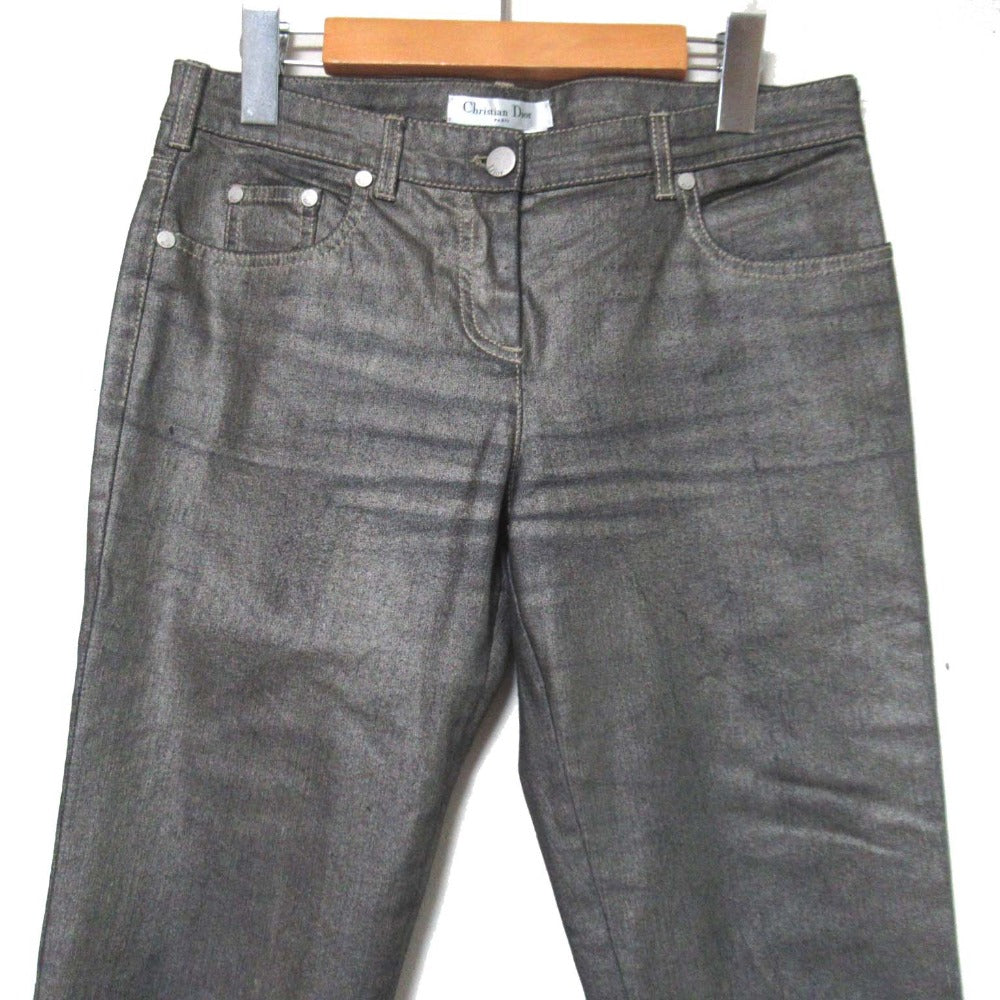 Christian Dior Hem Zip Up Denim Pants