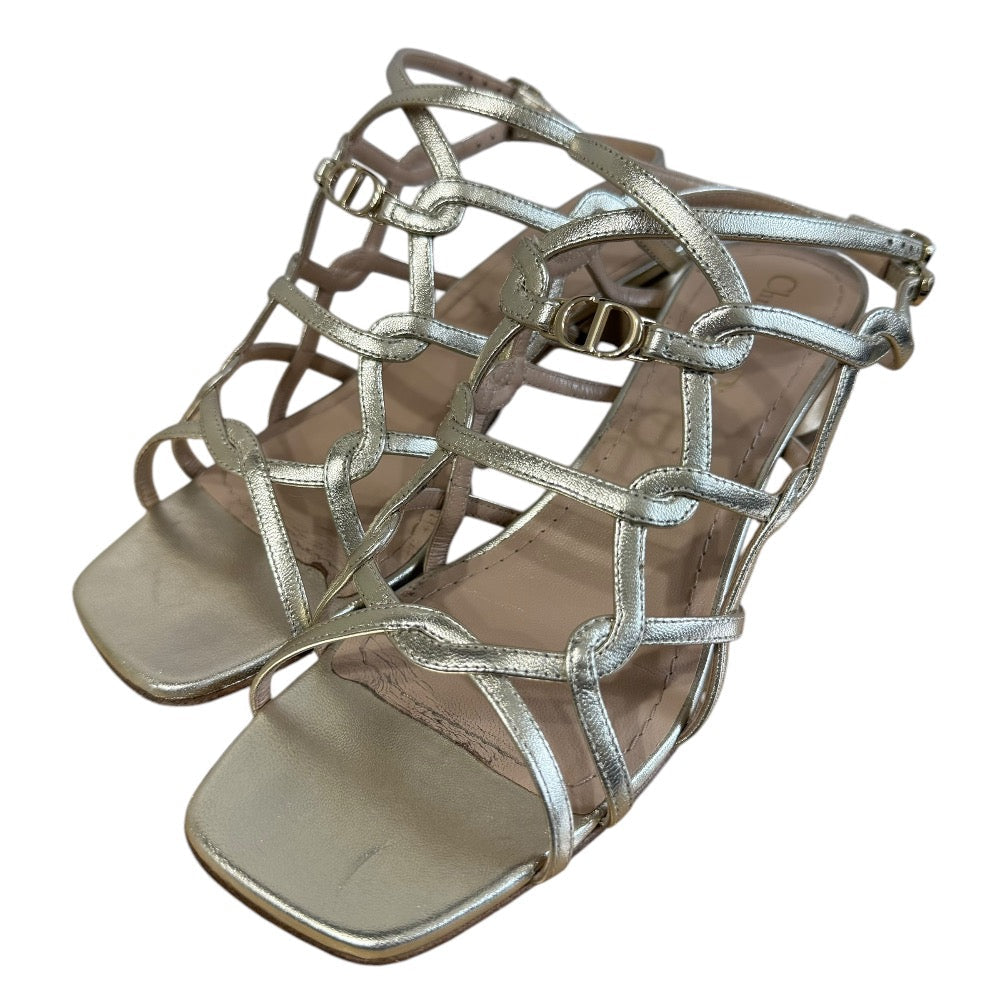 Christian Dior CD Logo Leather Sandals