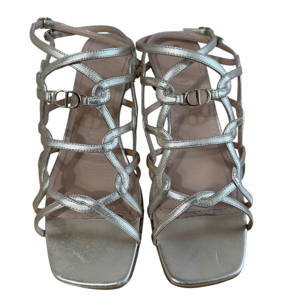 Christian Dior CD Logo Leather Sandals