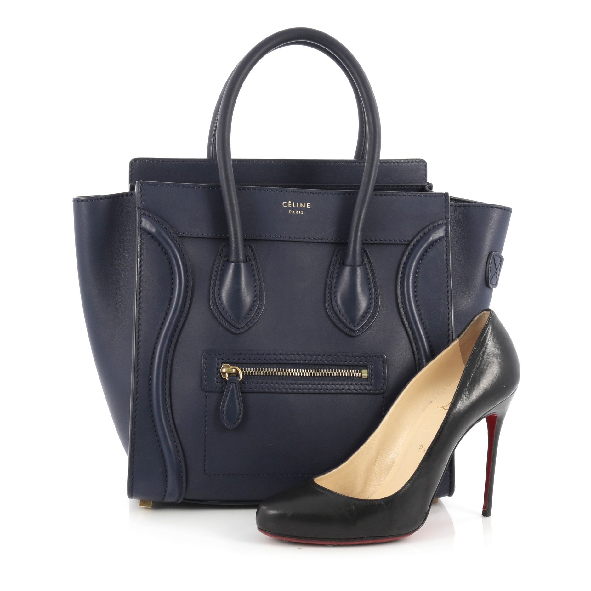 Luggage Handbag Smooth Leather Mini