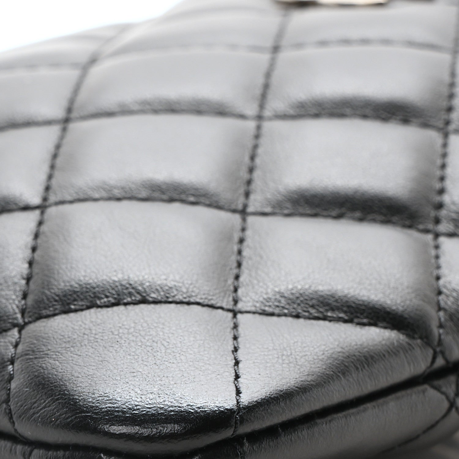 Calfskin Quilted Crossbody Bag Black
