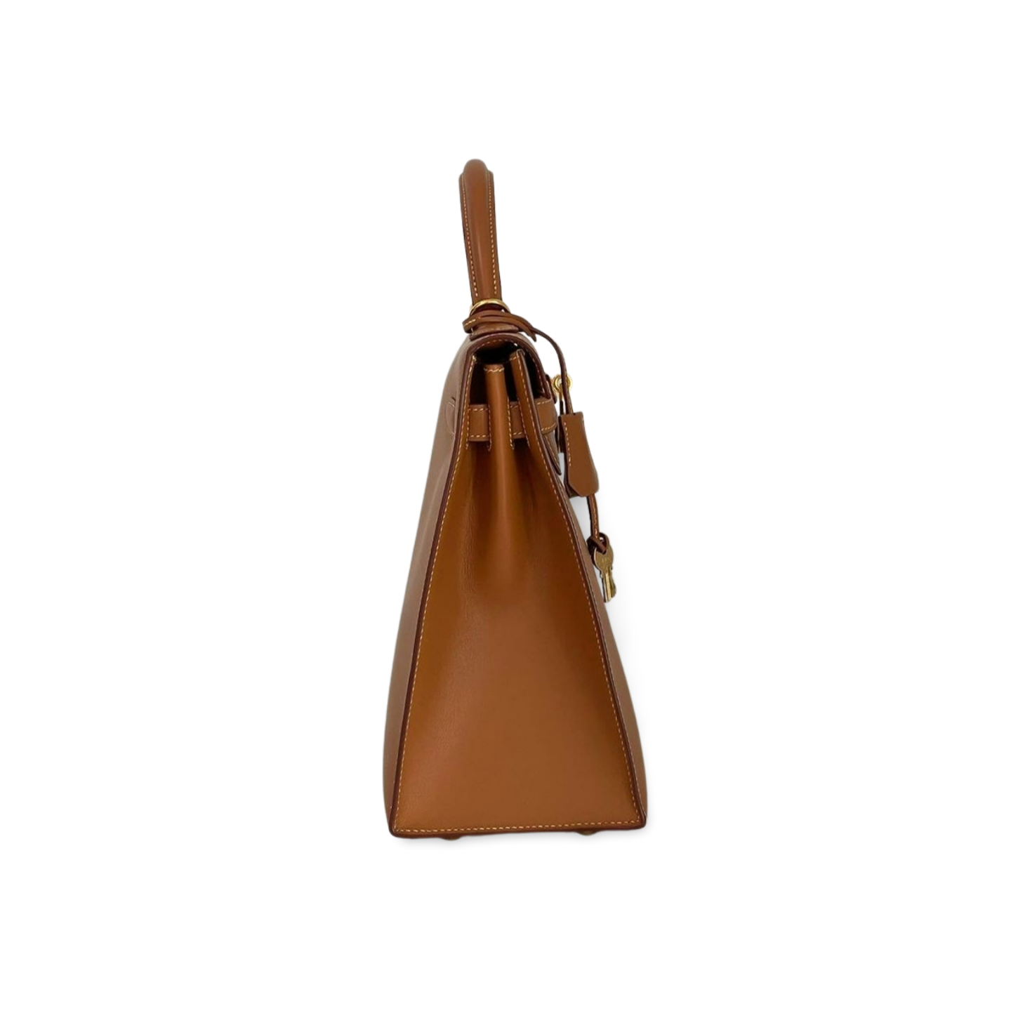 Hermes Kelly Bag 32cm In Gold (Brown) Box Leather With Gold Hardware