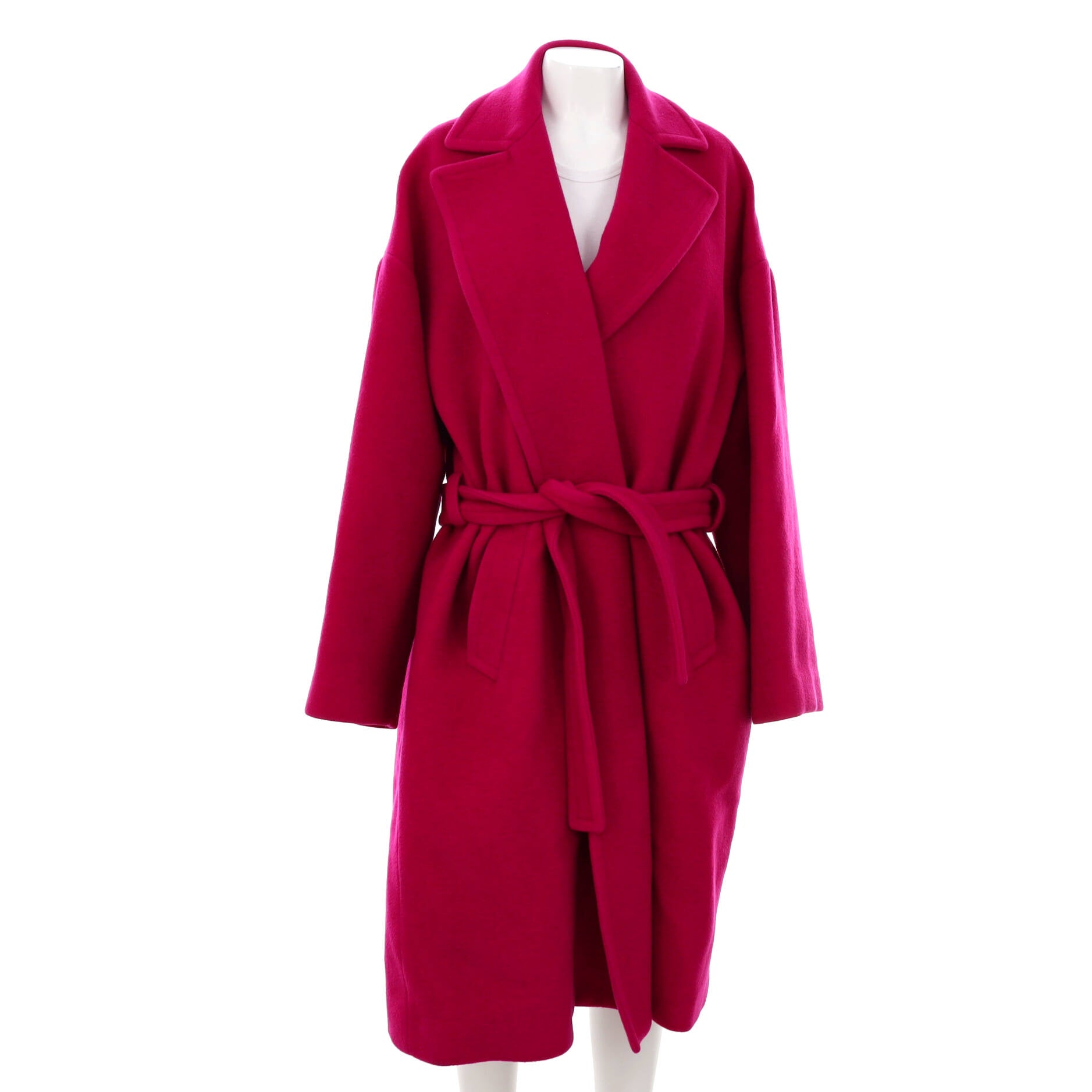 Belted Wrap Trench Coat Camel Hair Blend