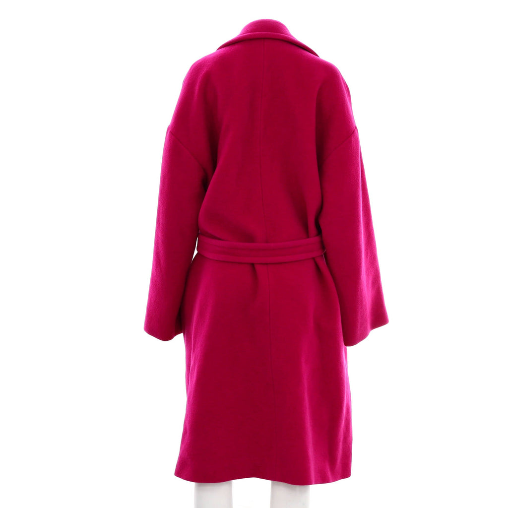 Belted Wrap Trench Coat Camel Hair Blend