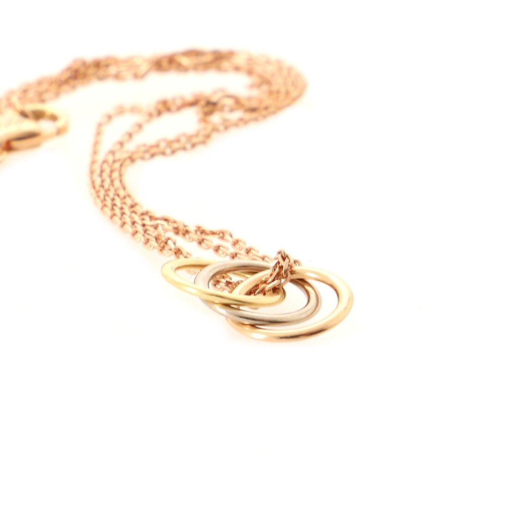 Trinity Choker Necklace 18K Tricolor Gold