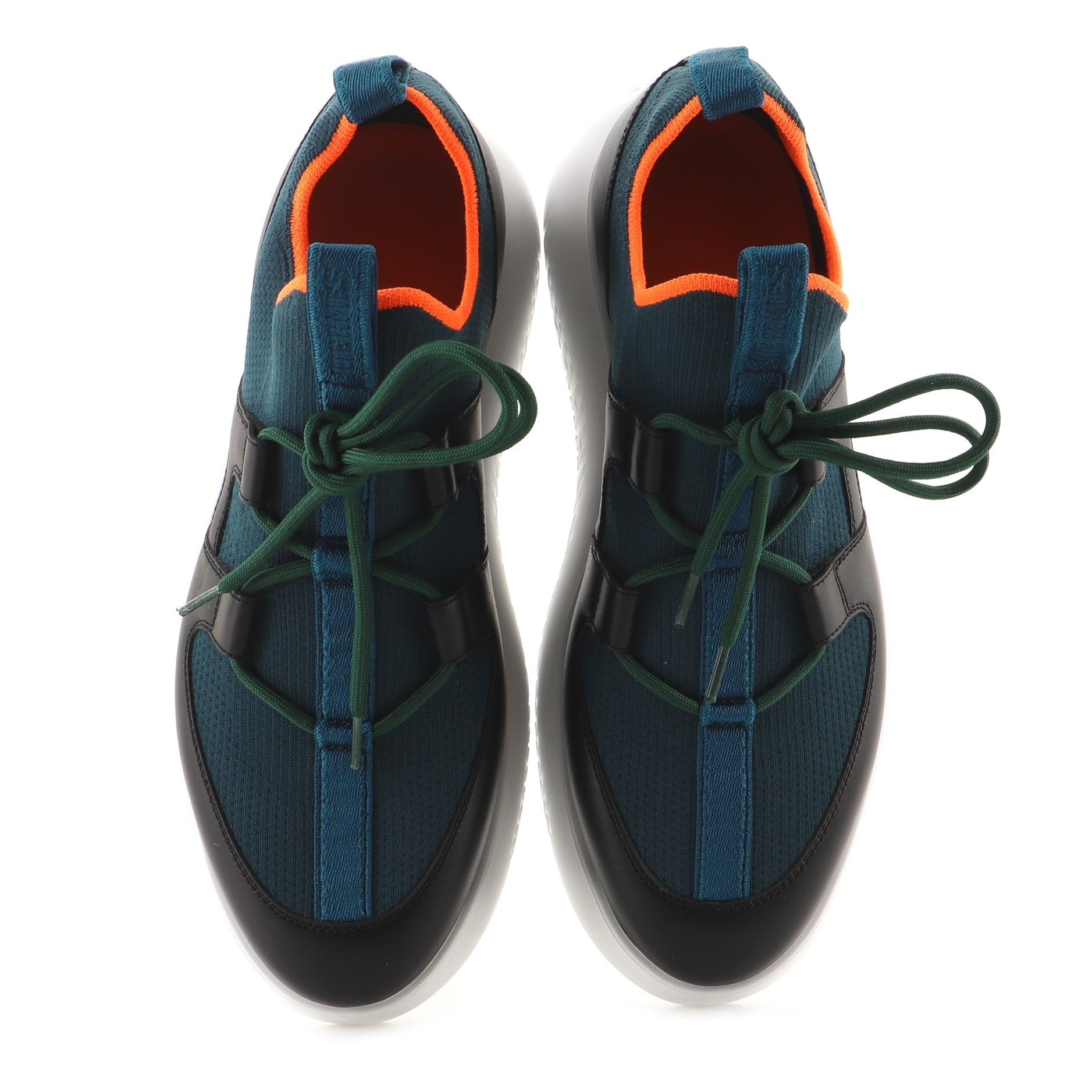 Women's Duel Sneakers Leather and Fabric