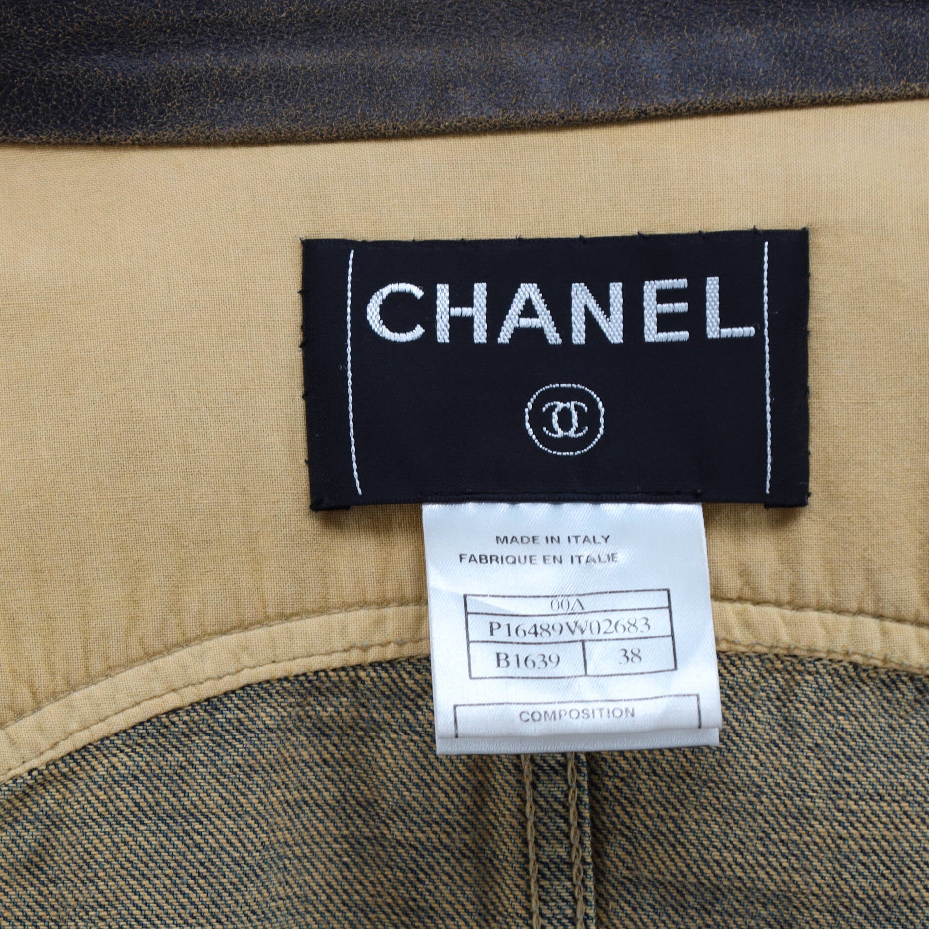 Women's Zip Up Jacket Denim with Leather