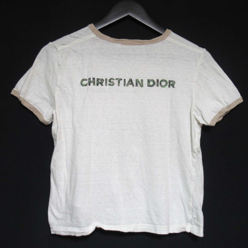 Christian Dior Print Cotton Linen Blend T-shirt