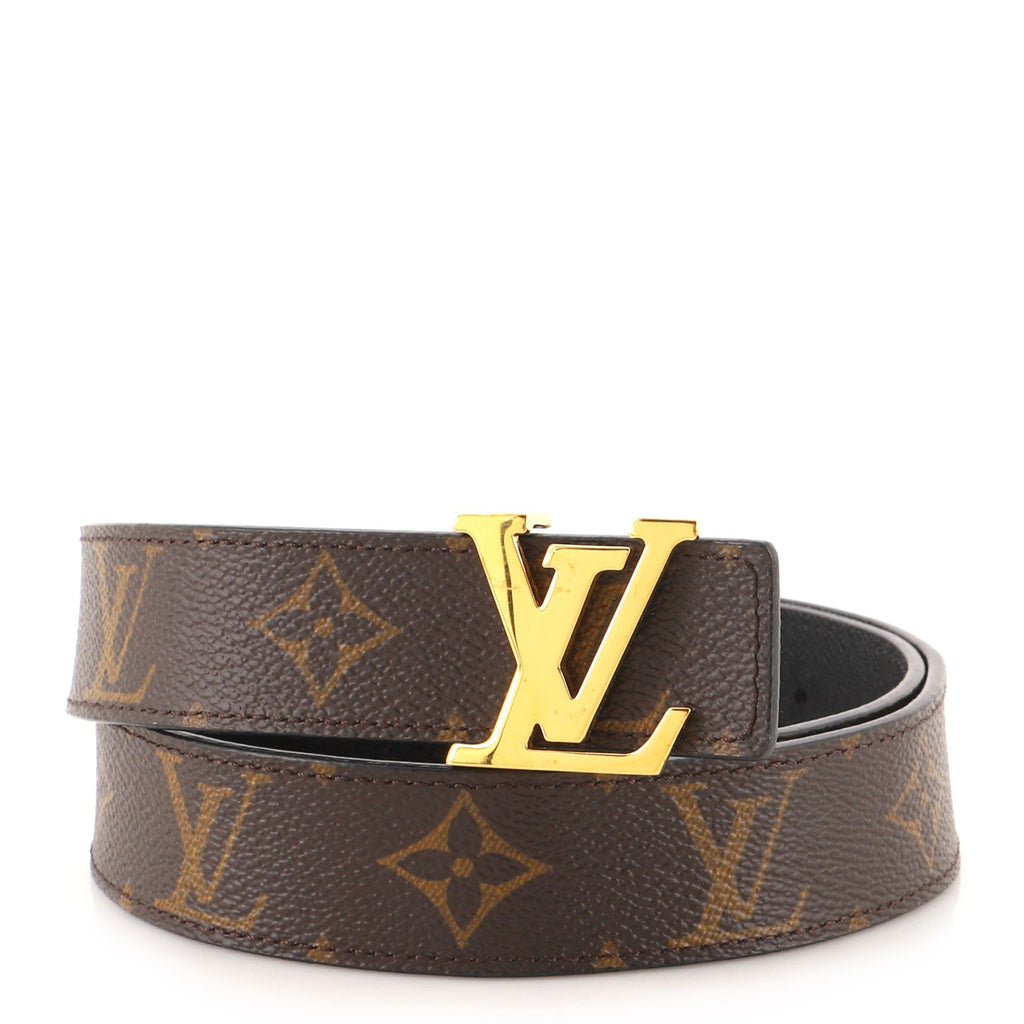 LV Initiales Reversible Belt Monogram Canvas and Leather Medium 75