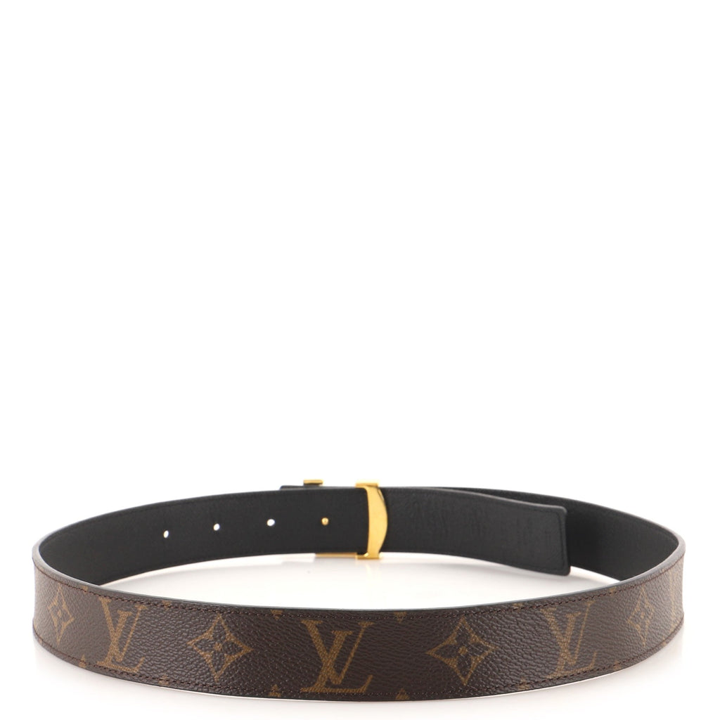 LV Initiales Reversible Belt Monogram Canvas and Leather Medium 75