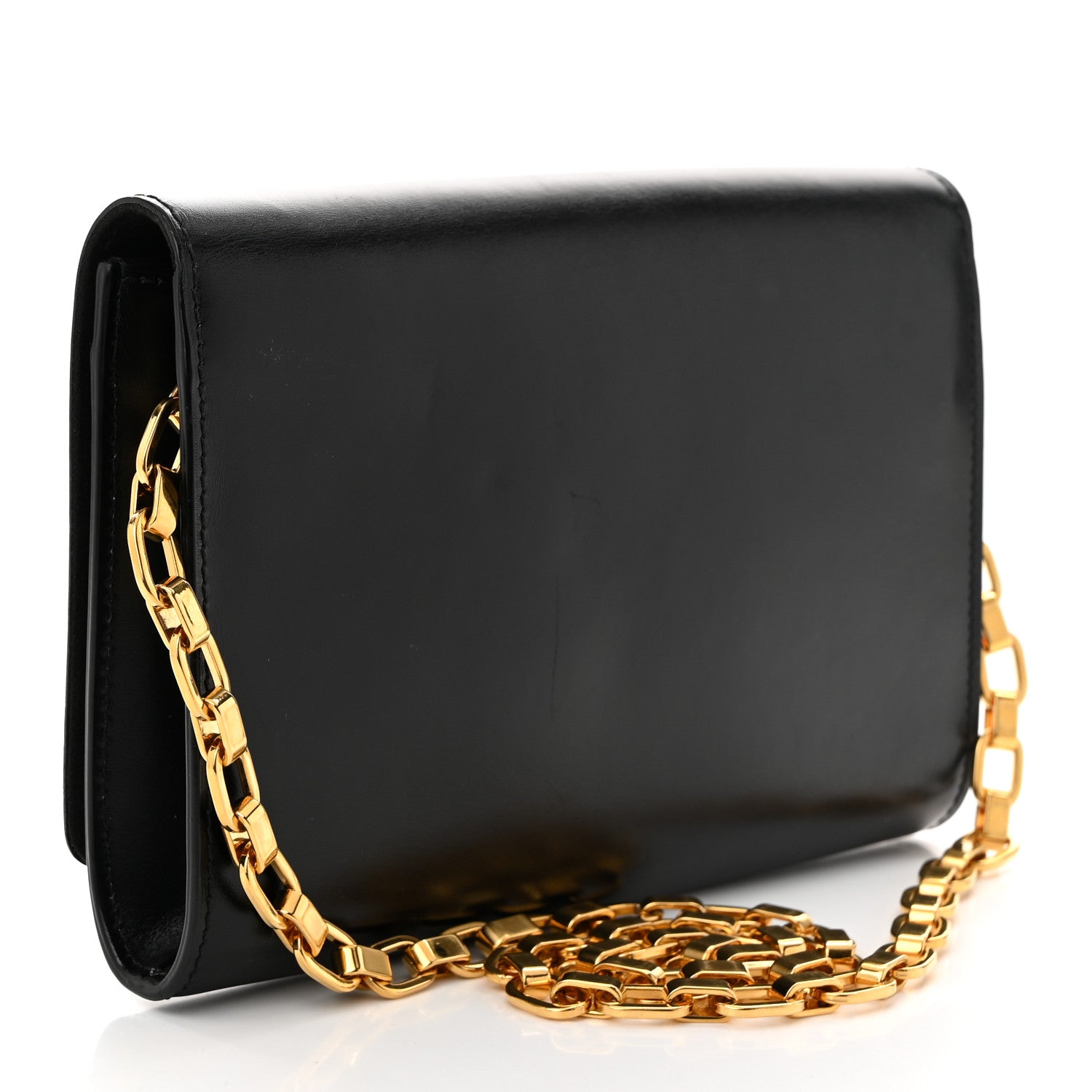 Calfskin Chain Louise GM Black