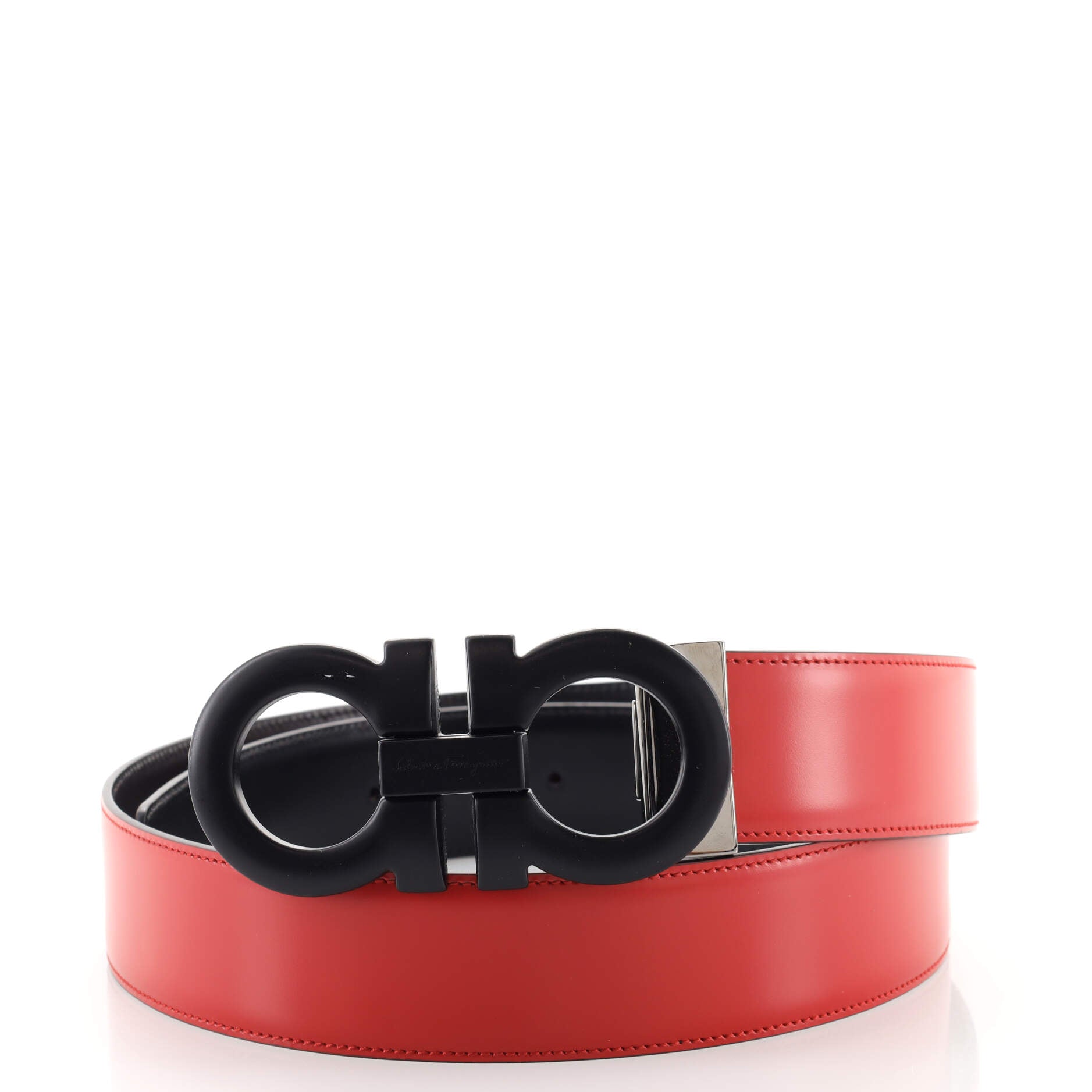 Gancini Belt Leather Wide 90