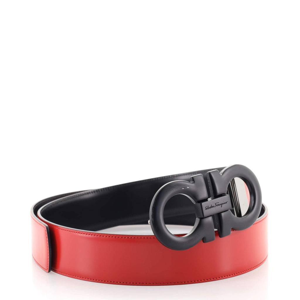 Gancini Belt Leather Wide 90