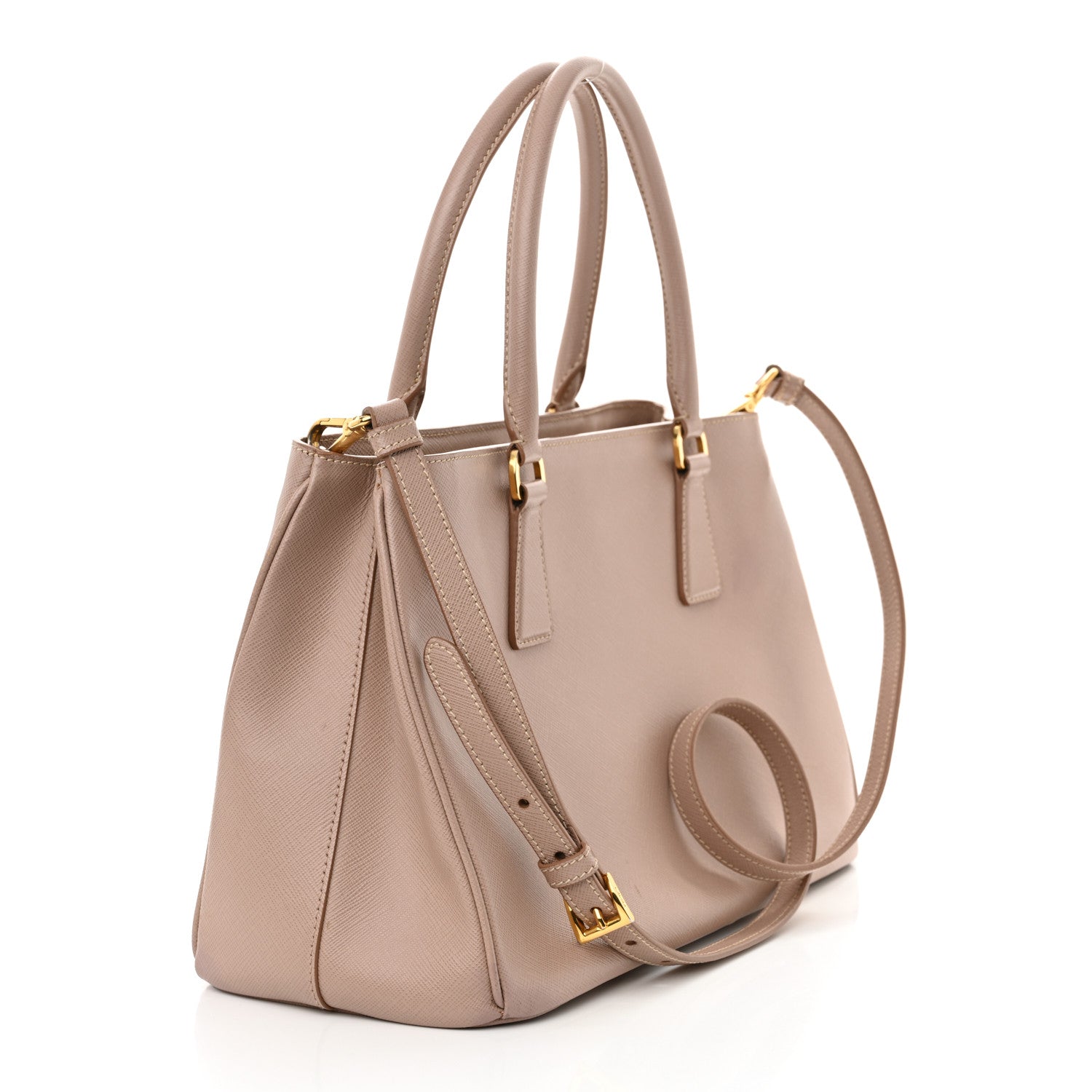 Saffiano Medium Galleria Double Zip Tote Cammeo
