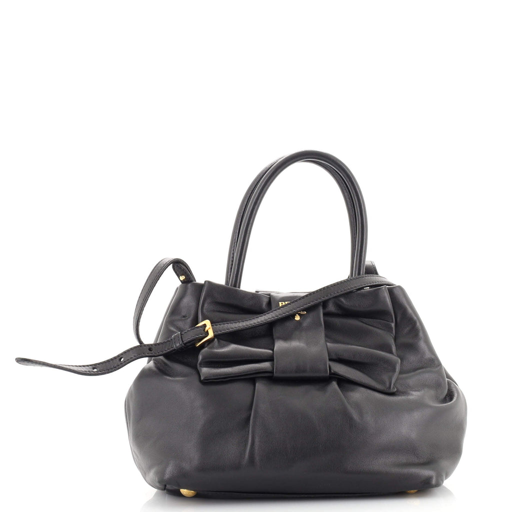 Bow Tote Nappa Leather Mini