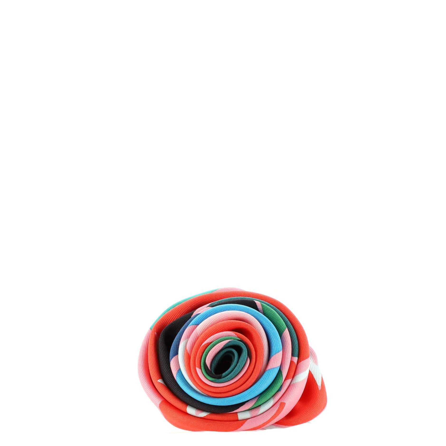 Rose Hair Clip Printed Silk