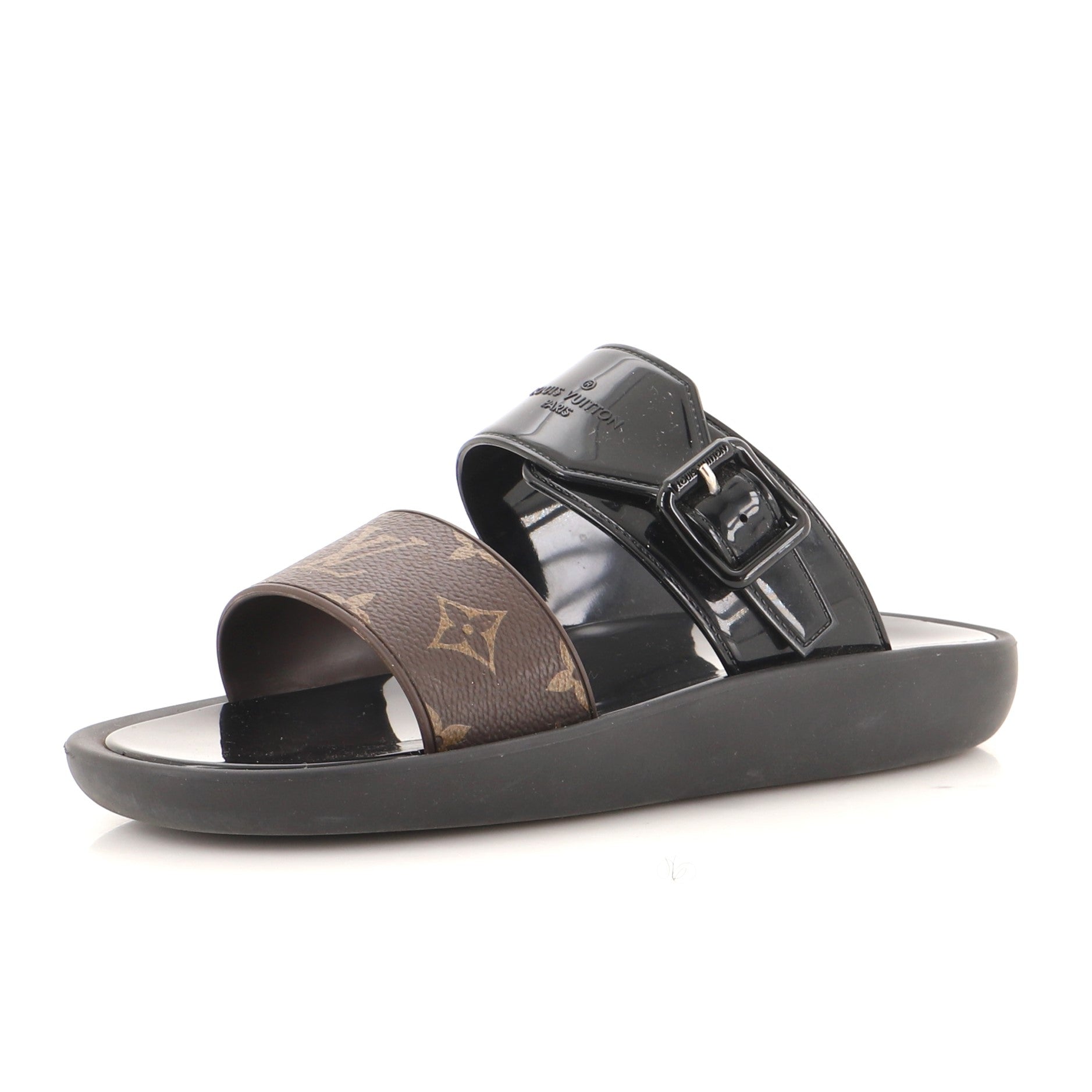 Women's Slide Sandals Monogram Canvas