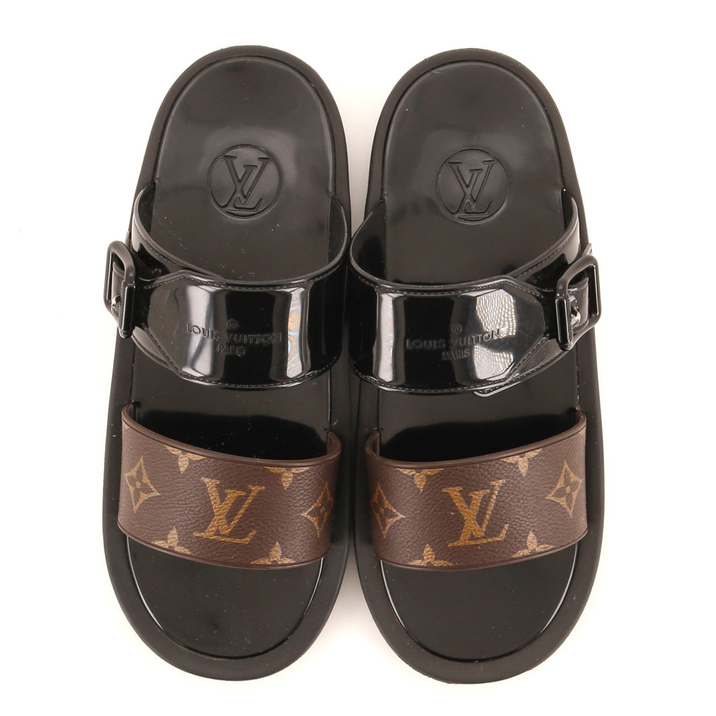 Women's Slide Sandals Monogram Canvas
