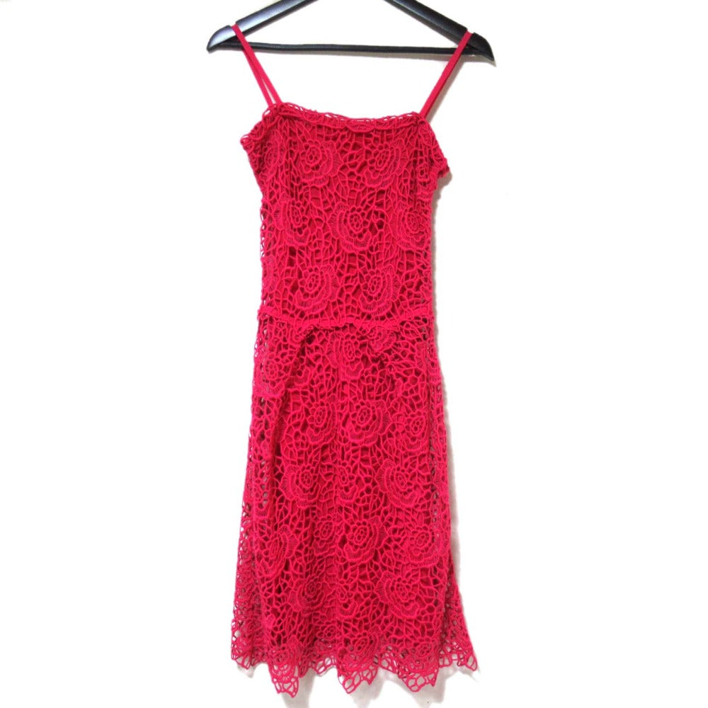 Christian Dior Embroidery Flower Lace Dress
