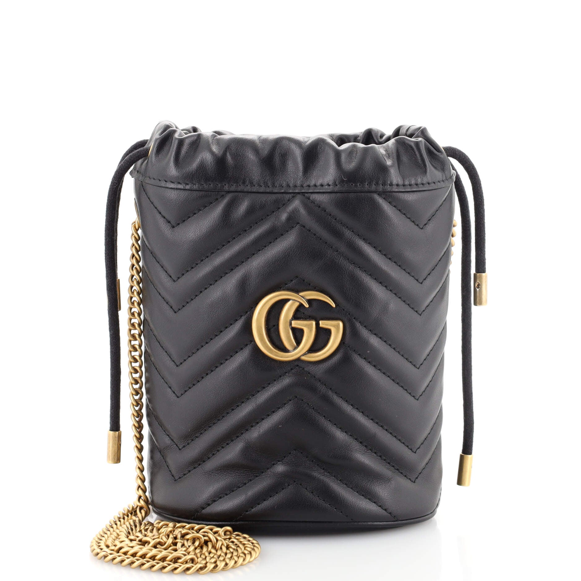 GG Marmont Bucket Bag Matelasse Leather Mini