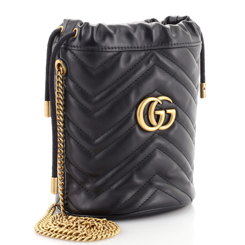 GG Marmont Bucket Bag Matelasse Leather Mini