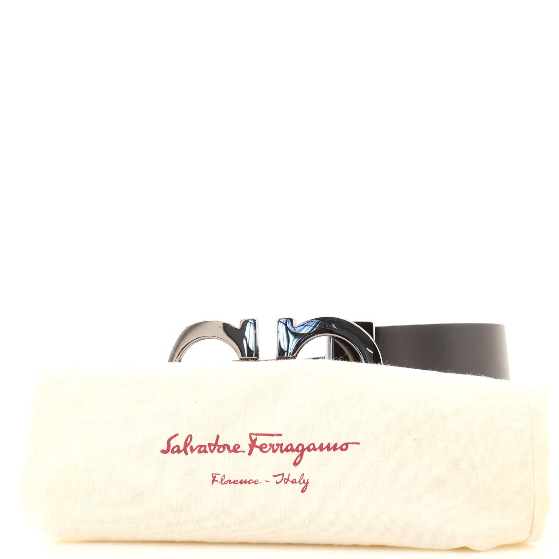 Gancini Reversible Belt Leather Medium 90