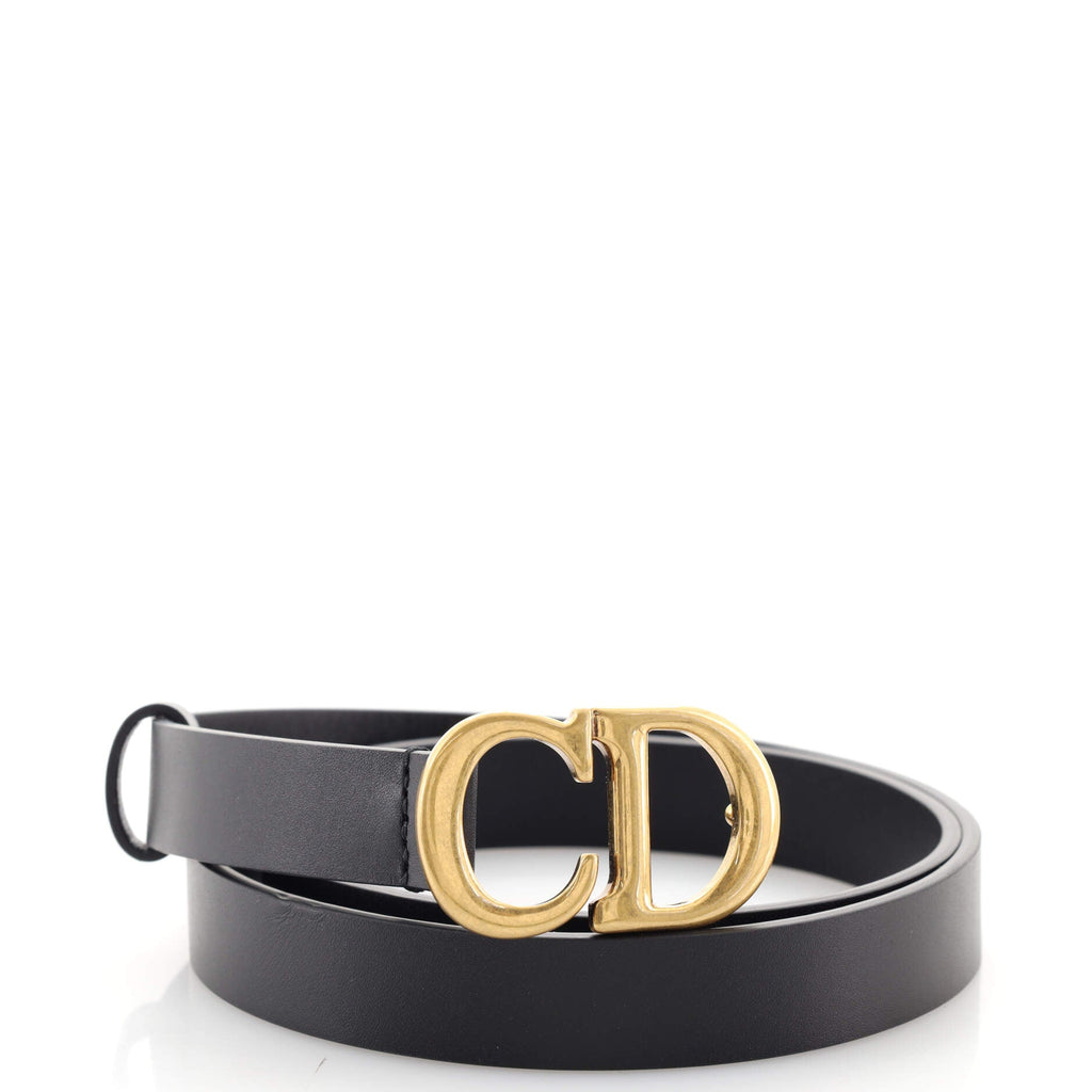 Saddle Belt Leather Thin 75
