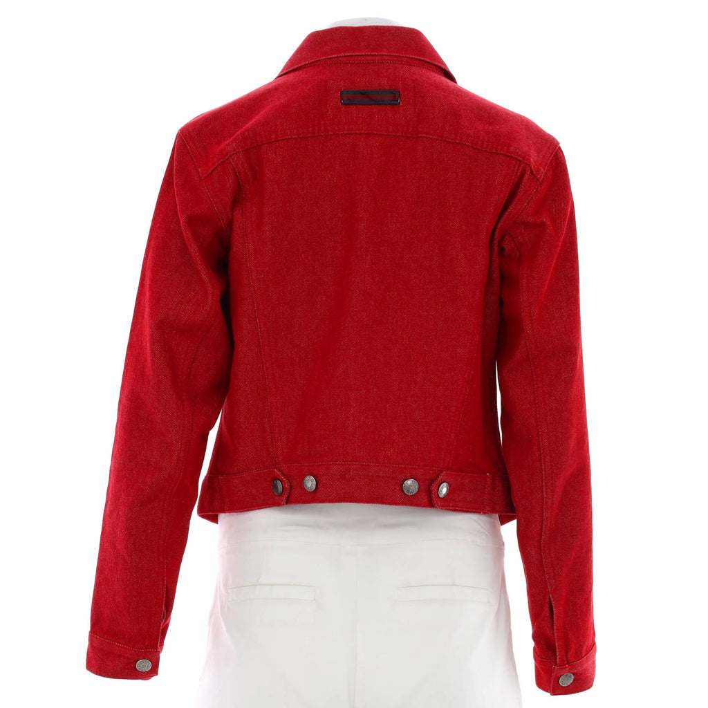 Women's Vintage Web Button Up Pocket Jacket Denim