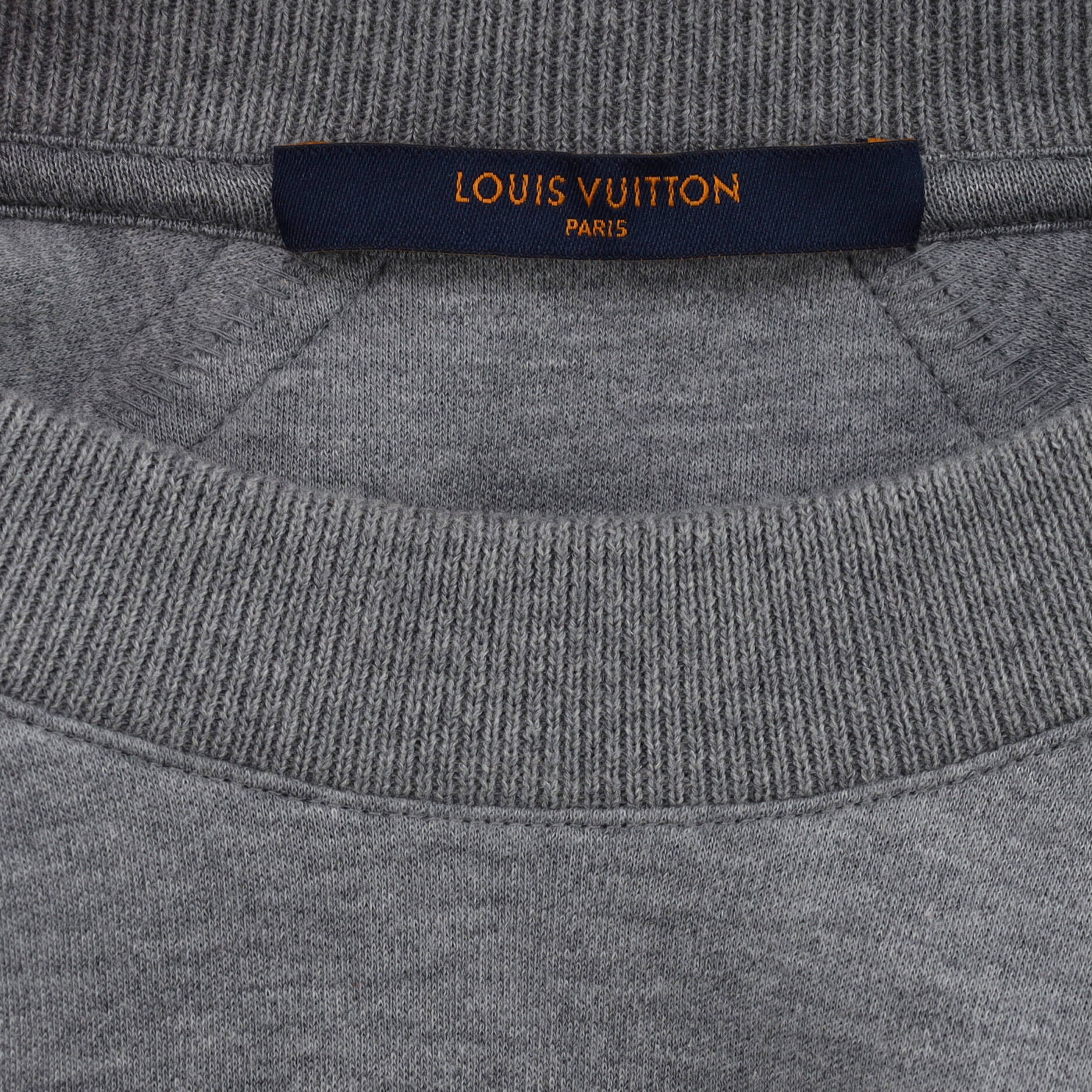 Men's Reflective Logo Scuba Style Sweater Cotton Blend