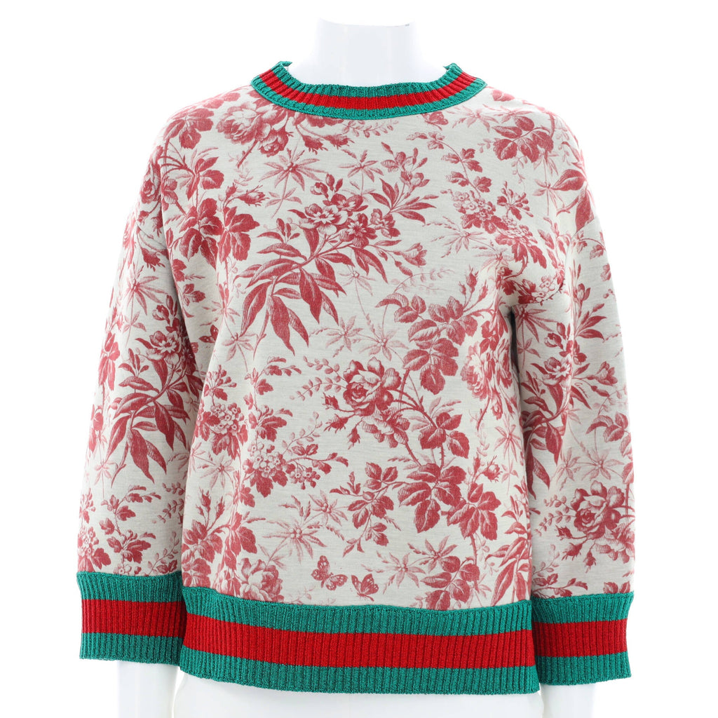 Women's Web Trim Crewneck Sweater Flora Modal Blend