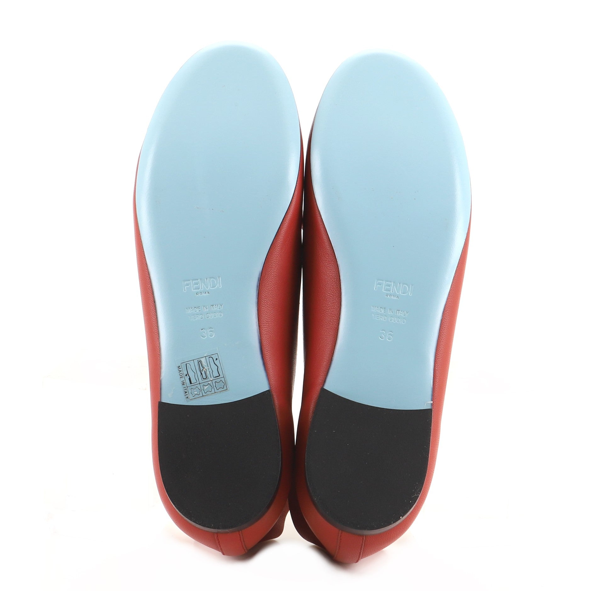 Women's Ruffle Trim Ballerina Flats Leather