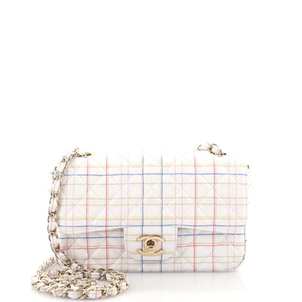 Classic Single Flap Bag Quilted Printed Calfskin Mini