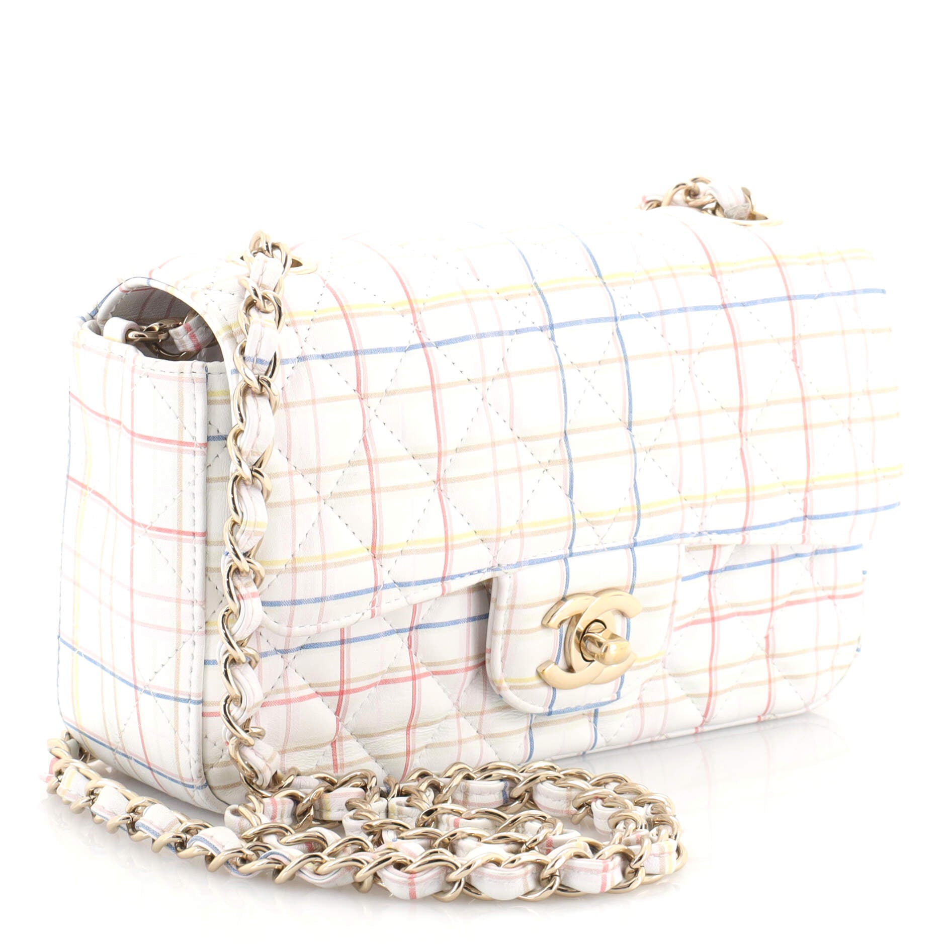 Classic Single Flap Bag Quilted Printed Calfskin Mini