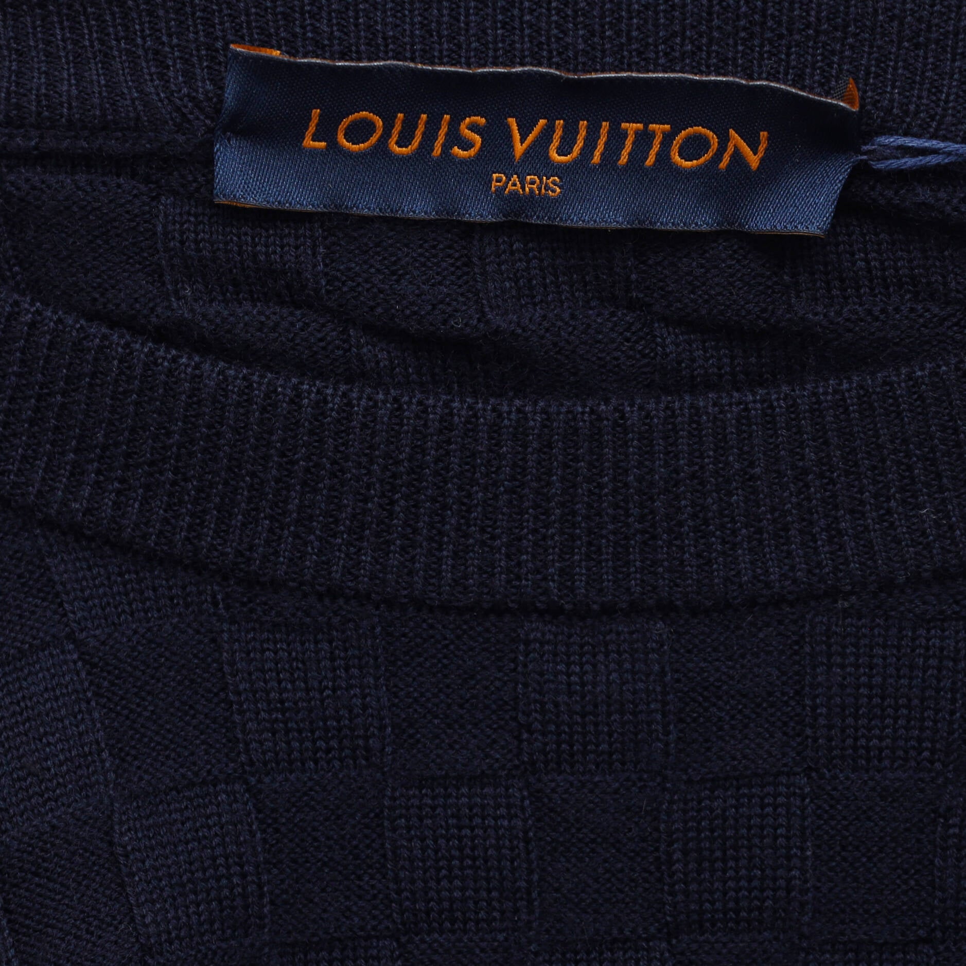 Men's Damier Signature Crewneck Sweater Wool