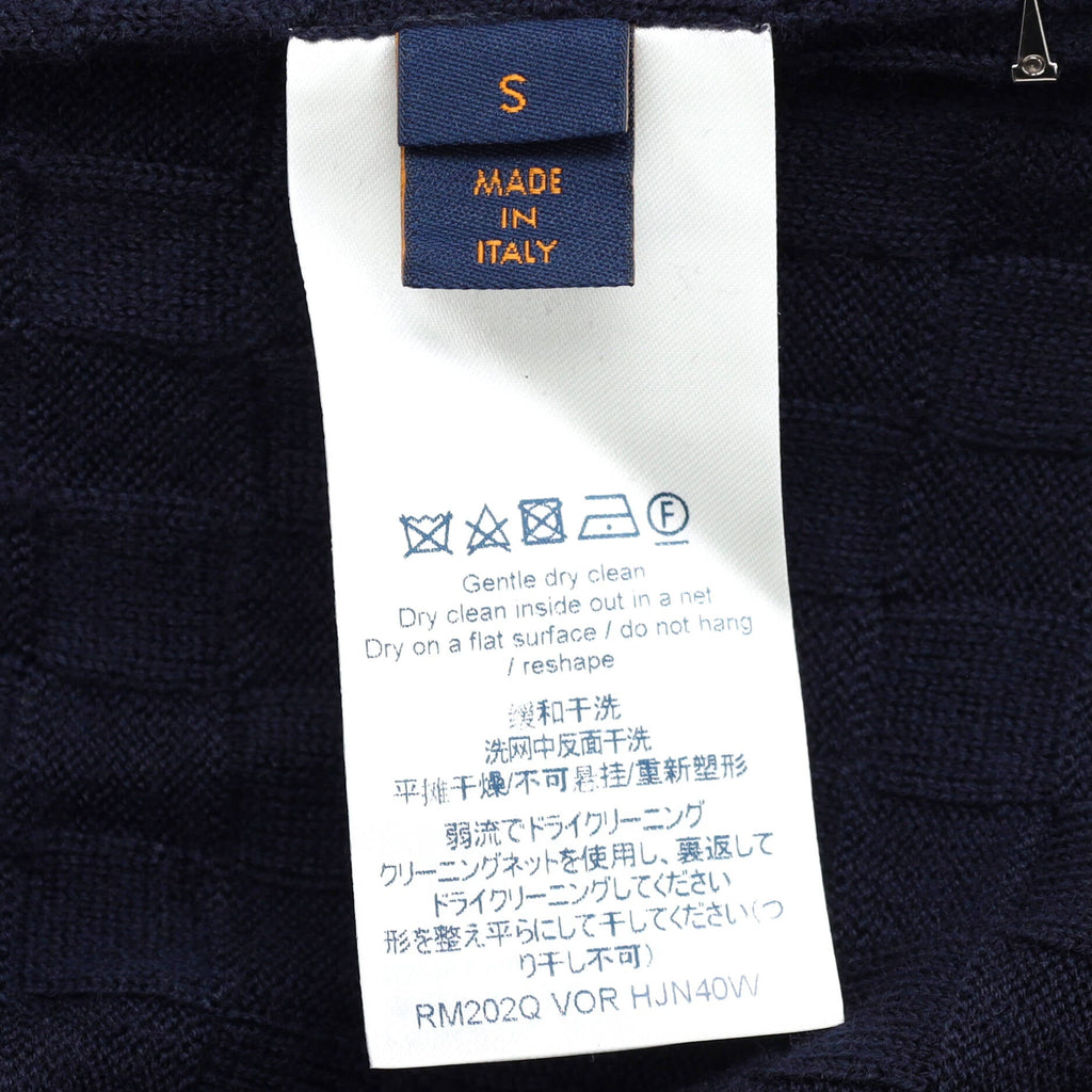 Men's Damier Signature Crewneck Sweater Wool