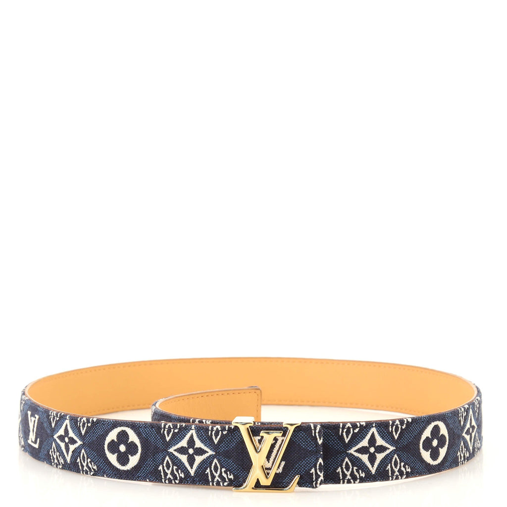 LV Initiales Belt Limited Edition Since 1854 Monogram Jacquard and Leather 85