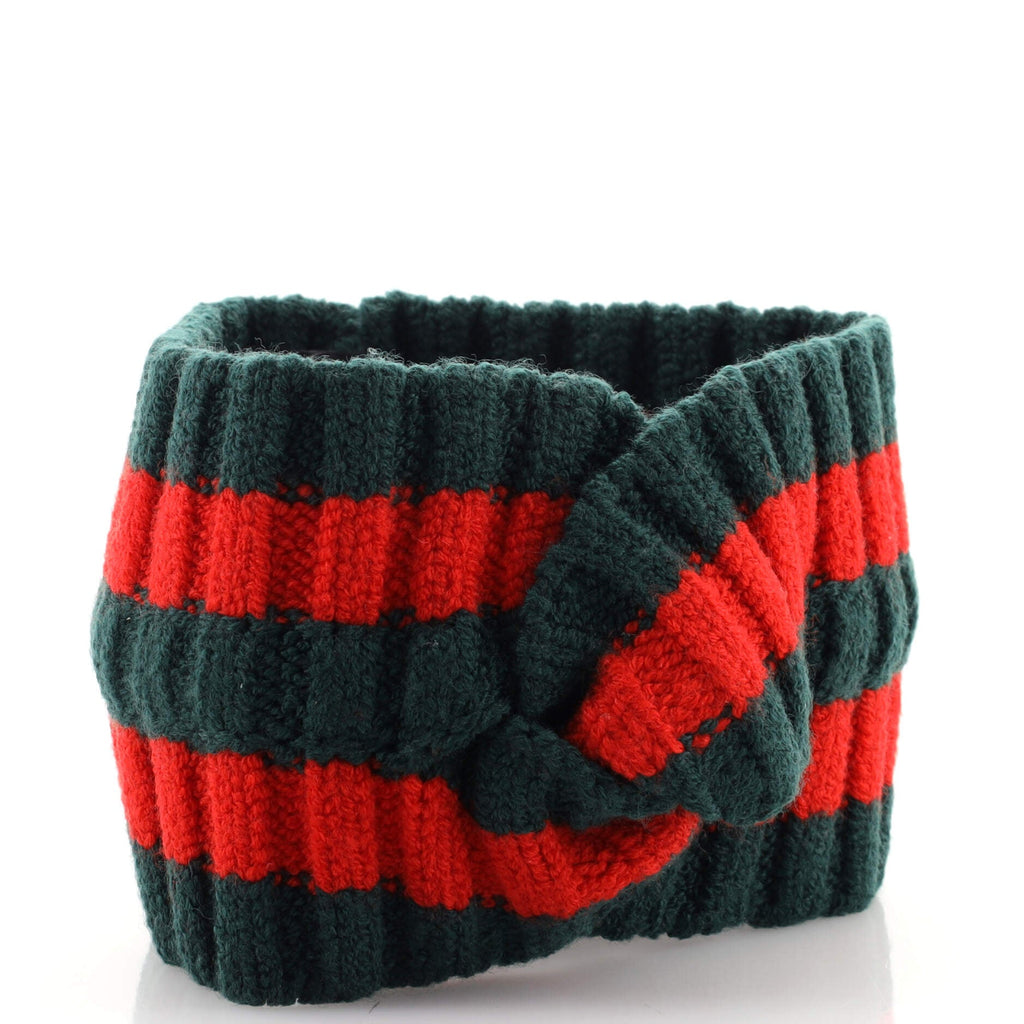 Web Headband Knit Wool Blend Medium