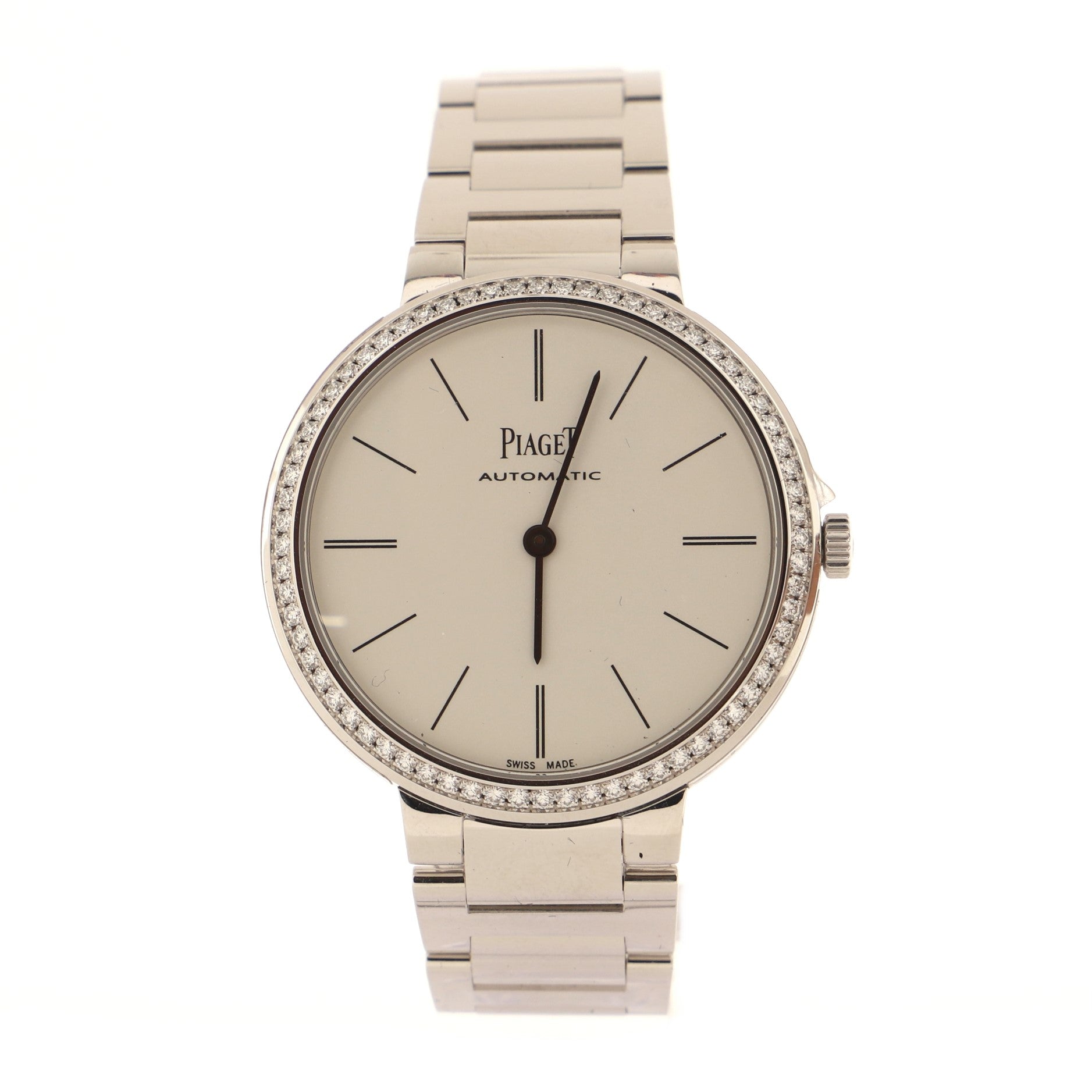 Altiplano Automatic Watch White Gold with Diamond Bezel 34