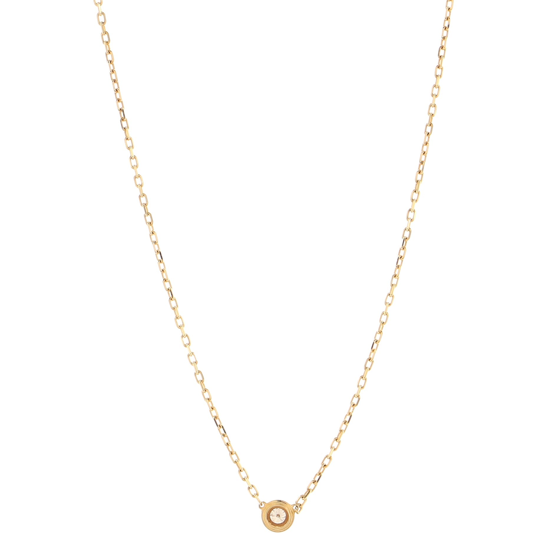 Cartier D'Amour Necklace 18K Yellow Gold and Diamond Small