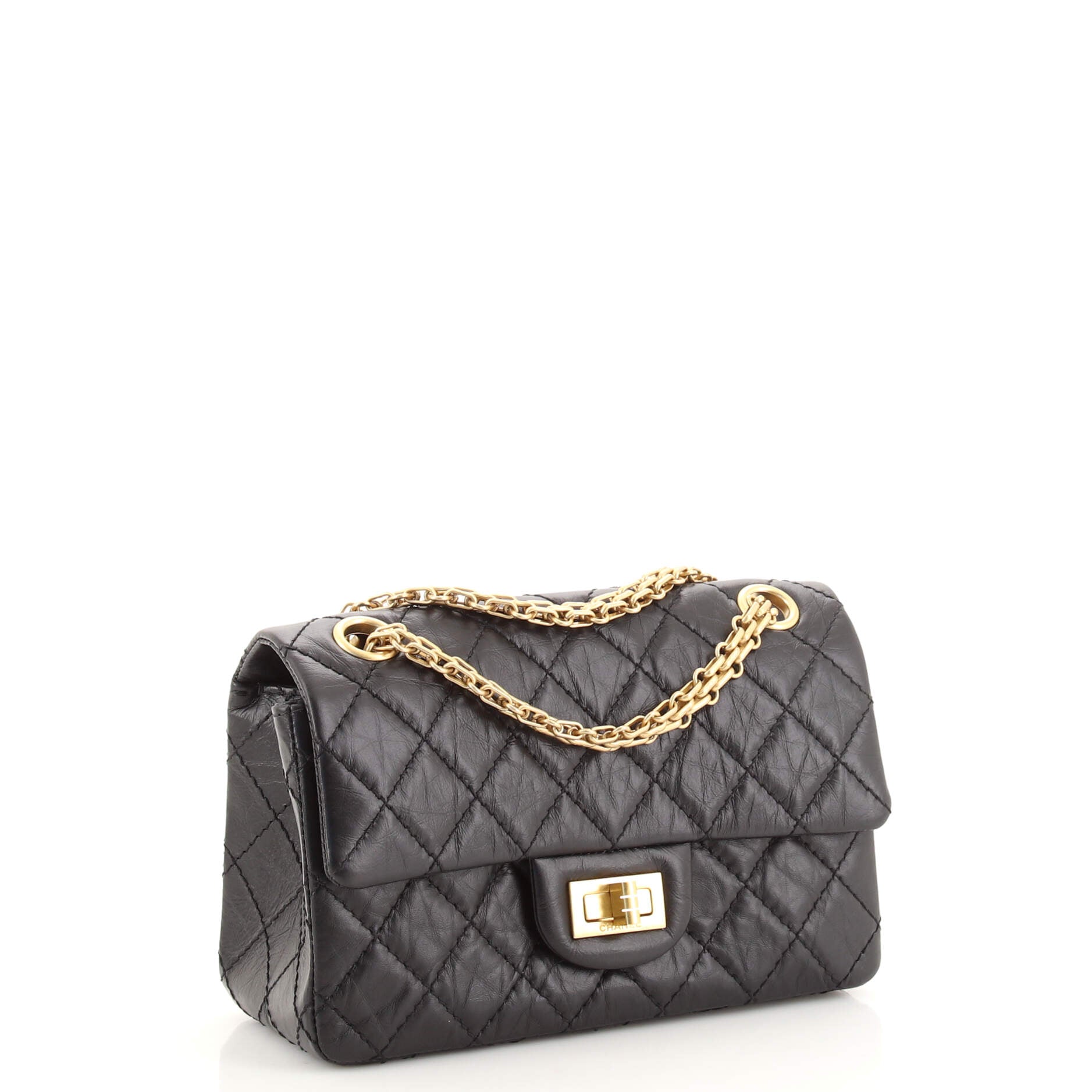 Reissue 2.55 Flap Bag Quilted Aged Calfskin Mini