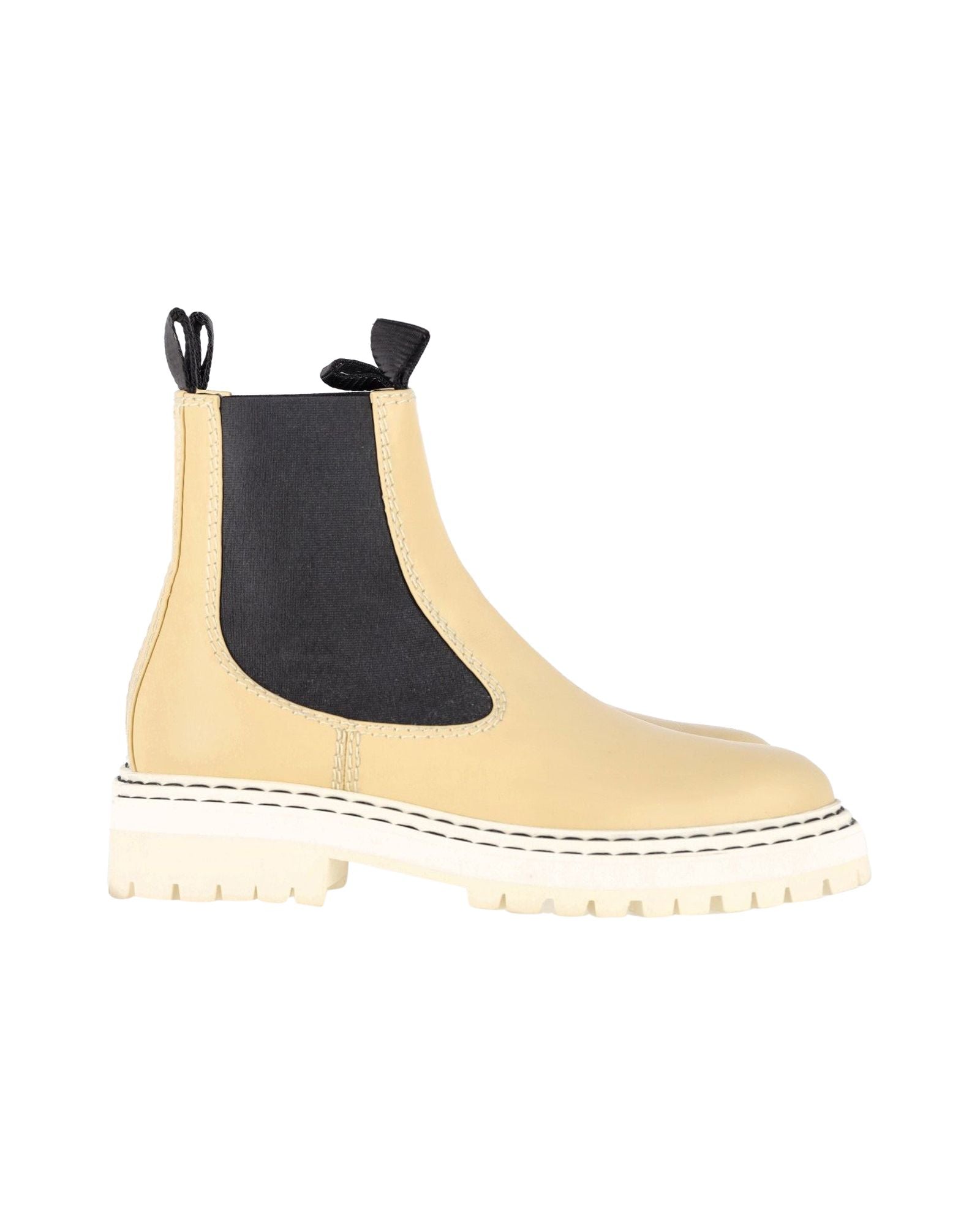 Proenza Schouler Chelsea Ankle Boots in Beige Leather