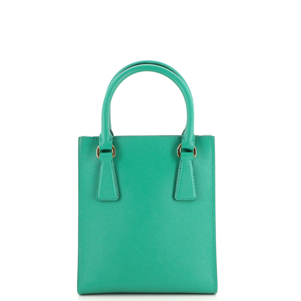 Convertible Open Tote Saffiano Leather Mini