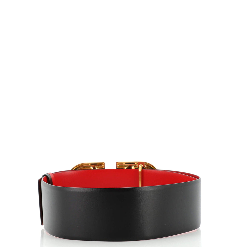 VLogo Belt Leather Wide 80