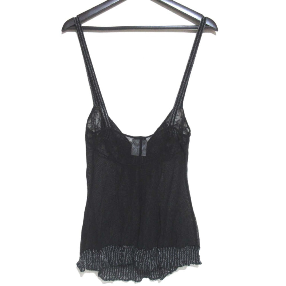 Chanel Sheer Knit×Tulle Camisole